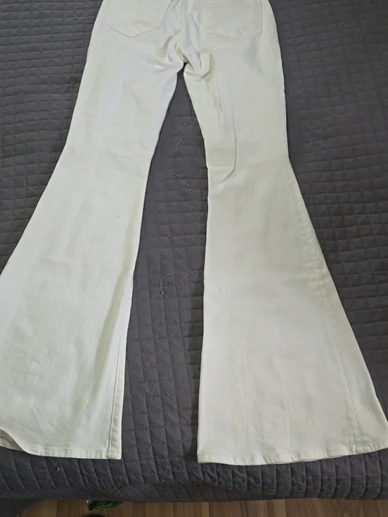 L'AGENCE White Denim Flare Jeans Womens Size 25 Summer Vacation Versatile EUC - Picture 9 of 9